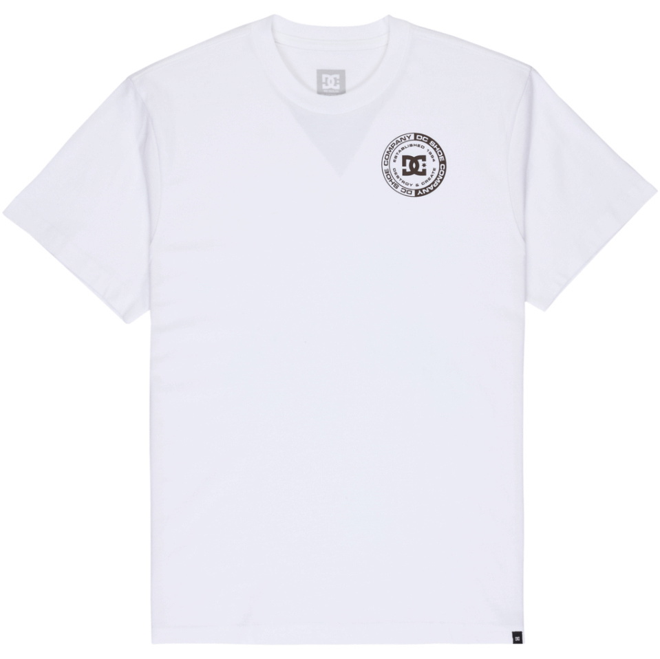 2026 DC Shoes Mens DC Corpo FB T-Shirt ADYZT05440 - White